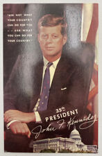 Postcard John F. Kennedy 35th President Famous Quote picture