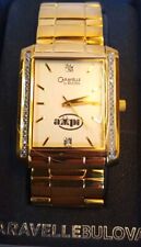 Vintage Bulova Caravelle Mens Watch Mechanical w Box Papers Advertising AMPI picture