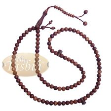 Handcrafted Natural 8mm 99-bead Stigi Ironwood Tasbih Prayer Beads Beads IN BOX picture