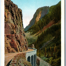 c1910s J.E. Haynes Golden Gate Canyon Road Bridge - Yellowstone Park #10079 A222 picture