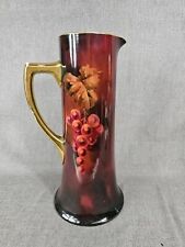Antique Limoges Pickard Tankard Artist Signed Challinor 13.5 Inch picture