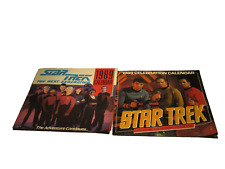 Vintage 1989 Star Trek Original TV Series Wall Calendars Set of 2 picture