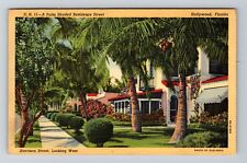Hollywood FL-Florida, Palm Shaded Residence, Vintage Postcard picture