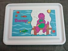 Vintage 1993 The Lyons Group Barney Fishing Child’s TV Tray Folding Tray Rare  picture