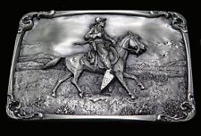 Charles M Russell Drifters Vintage Belt Buckle picture