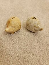 Adorable set of hedgehog shaped mini salt and pepper shakers picture