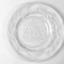 LOT 40 Pcs:Arcoroc HOLLY TREE Embossed Glass: 10 Tumblers, Bowls, Salad, Dinner picture