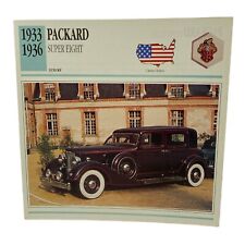 Cars of The World -  Single Collector Card  -1933 1936 Packard Super Eight picture