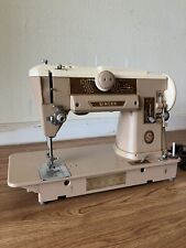 VINTAGE Singer 401A SLANT-O-MATIC Sewing Machine w/Foot Pedal Works picture
