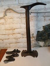 Vintage Antique Cast Iron Cobbler Shoemakers Stand Shoe Mold  Primitive Decor  picture