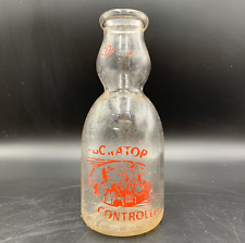 PET branded Vintage One Quart Milk Glass Dairy Bottle 1 qt picture