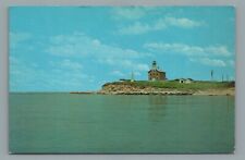 Long Island New York NY Plum Island Lighthouse Vintage Postcard picture