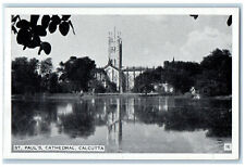c1930's St. Paul's Cathedral Calcutta India Unposted Vintage Postcard picture