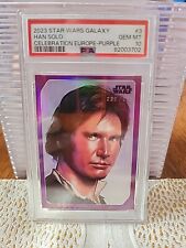 Han Solo PSA 10 2023 Topps Star Wars Galaxy Celebration Europe SSP Population 3  picture