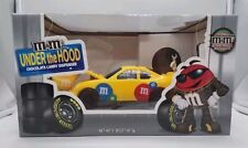 M&M's Under The Hood Race Car Candy Dispenser Yellow Limited Edition  picture