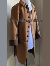 New Colonial  Brown Coat | 1776th Revolution War Wool Men Coat Fatima Industries picture