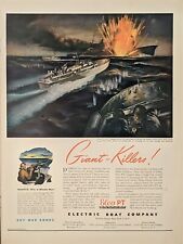 1943 vintage WW2 Torpedo & Gunner Boats Elco PT Fighting Axis Forces picture