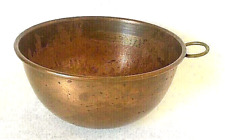 Copper Bowl Rolled Rim 9.375