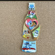 COCA COLA bottle puzzle 6 pins Disney Stitch & Lilo pin set picture