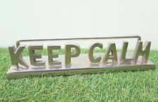 Keep calm table top decorative aluminum keep calm sign board home decor item picture