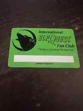 ELFQUEST INTERNATIONAL FANCLUB CARD TO HUNT TO HOWL TO LIVE FREE 1991 WARP C#A54 picture