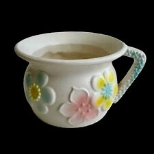 Vintage Inarco Japan Pastel Flowers Mug Vase Planter Blue Pink Yellow 60s 70s picture