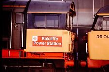 c1980s British Rail BR Diesel Electric Loco Ratcliffe Power Railway Slide 559 picture