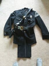 VTG 1940s-50s LOCK HAVEN FIRE POLICE PA UNIFORM W/BADGE -WHISTLE- HOLSTER picture