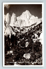 RPPC Postcard CA California Mt. Whiney Highest Peak USA Frashers Real Photo picture