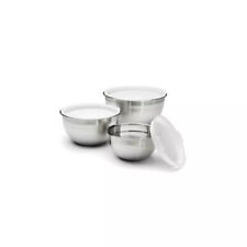Cuisinart Set of 3 Stainless Steel Mixing Bowls with Lids WA picture
