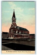 c1910's St. Boniface Catholic Church Sioux City Iowa IA Antique Postcard picture