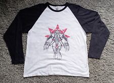 Digimon Wargreymon Long Sleeve Vintage Fruit Of The Loom Large L White Black Red picture