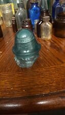Vintage Glass Insulator, Blue/Green Teal picture