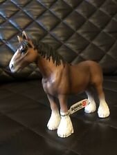 Schleich CLYDESDALE STALLION Horse Animal Figure Retired 13670 Rare NEW WITH TAG picture