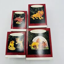 Hallmark Ornaments Disney Lion King Christmas  Vintage Keepsake Set of 4 Hanging picture