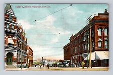 Windsor ON-Ontario Canada, Ferry Landing, Antique, Souvenir Vintage Postcard picture