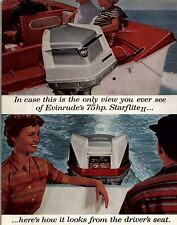 1950s EVINRUDE 75HP STARFLITE II BOAT MOTOR FIRST IN OUTBOARDS MAGAZINE AD 26-35 picture