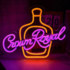 Crown Royal Canadian Whiskey Neon Sign Dimmable Decor for Bar Garage Man Cave picture