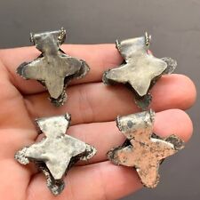 4 X Berber AMULET Morocco African Enameled Large Handmade Multicolor Cross Hole picture