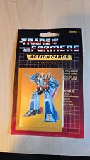 1985 Hasbro Transformers Action Cards Sealed Pack - Starscream on top picture
