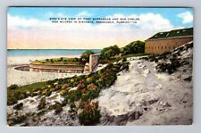 Pensacola FL-Florida, Aerial Of Fort Barrancas, Antique, Vintage Postcard picture
