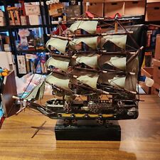 Vintage Wooden Boat model / display piece, slightly dusty great value picture