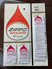 Vintage Zippo lighter wicks no copper Card ¢5 cents 43 Packs picture