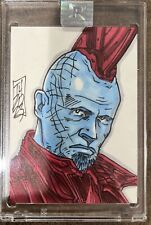 Marvel Yondu Michael Rooker Sketch Card Autographed  by Tom Hodges 1/1 picture