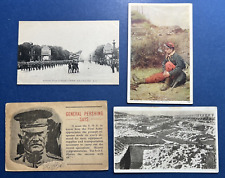 4 WWI era Military Antique Patriotic Postcards.Pershing, 4Th of July Parade picture