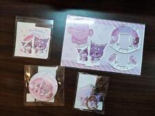 Danganronpa x Sanrio Goods Acrylic Stand Keychain Sticker Collab Set Lot of 4 picture