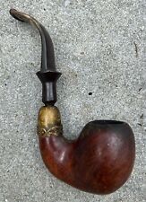 Antique Hand Made S. Johnson Handmade Smoking Pipe Wooden Vintage picture