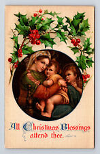 ERNEST NISTER Textured Christmas Raphael's Madonna della Seggiola 557 Postcard picture