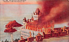 The Burning of the Cliff House Sept 7 1907 San Francisco California Postcard picture