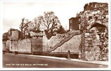 RPPC Part of Old Wall, Southampton, England - Photo Postcard picture